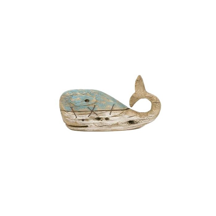 BALENA IN LEGNO 22X6X12.5CM LT